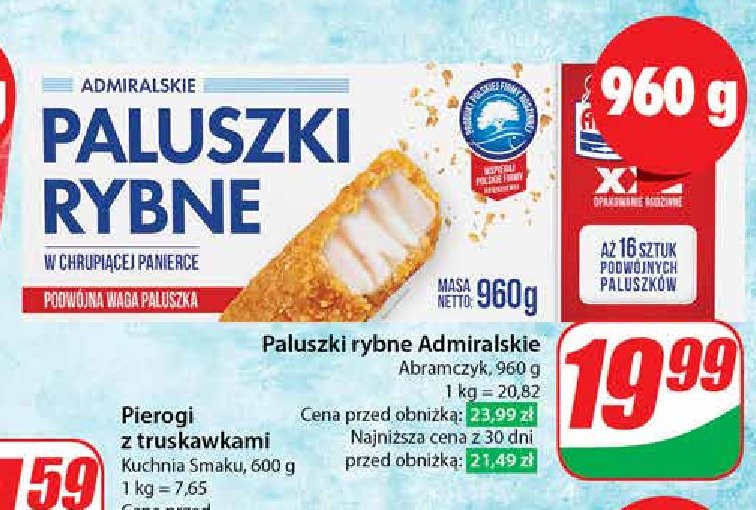 Paluszki rybne admiralskie Abramczyk promocja