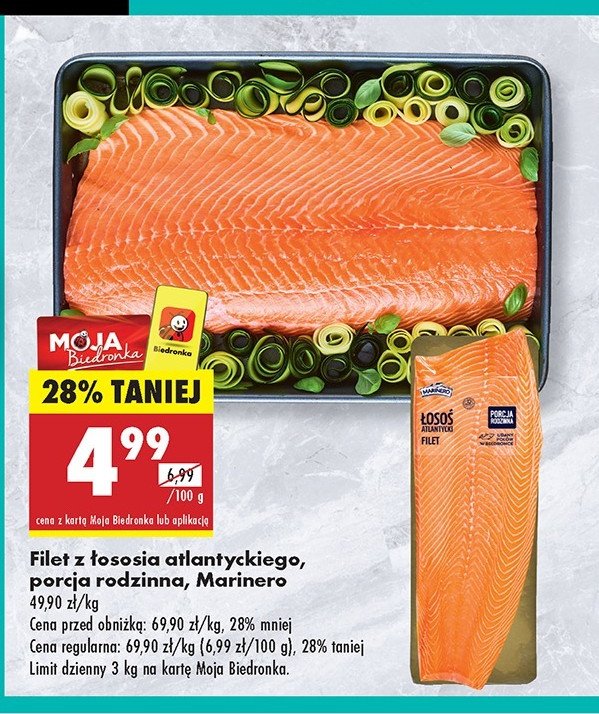 Filet z łososia atlantyckiego Marinero promocja w Biedronka