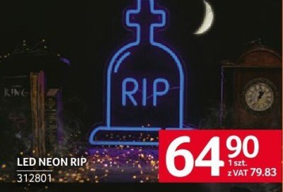LED neon RIP Selgros promocja w Selgros
