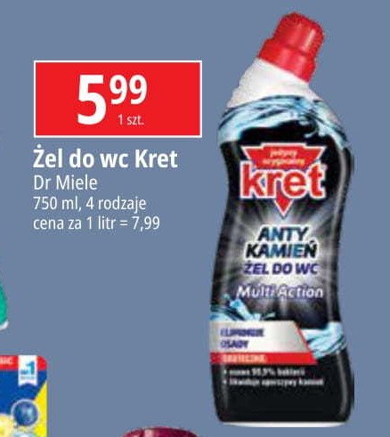 Żel do wc multi action Kret promocja