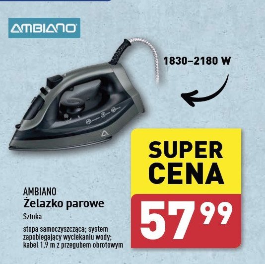 Żelazko parowe AMBIANO promocja