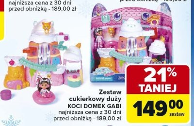 Zestaw cukierkowy duży KOCI DOMEK GABI promocja w Carrefour