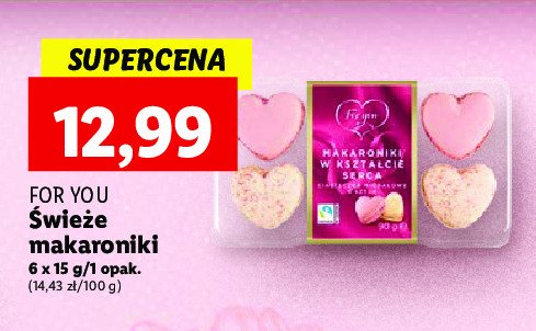 Ciastka makaroniki serca Fur dich promocja