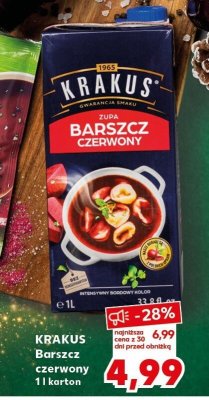 Barszcz czerwony KRAKUS 1 l karton promocja w Kaufland