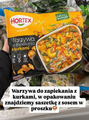 Warzywa do zapiekania z kurkami Hortex promocja w Dino