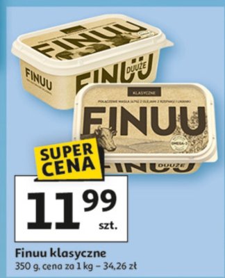 Finuu masło klasyczne promocja w Auchan