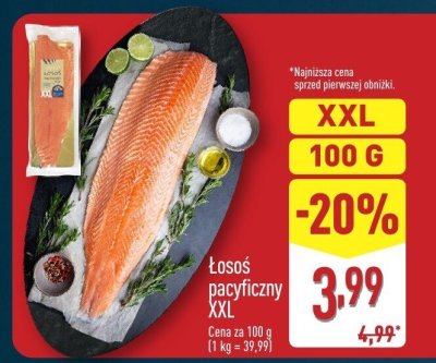 Łosoś pacyficzny XXL promocja w Aldi