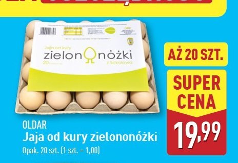 Jaja od kury zielononóżki Oldar promocja