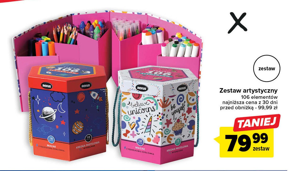 Zestaw szkolny Rexus promocja