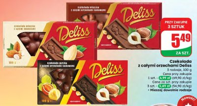 Czekolada mleczna z całymi migdałami promocja w Dino