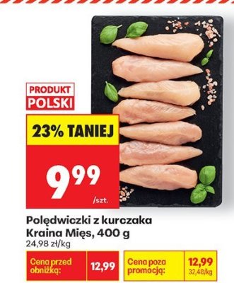 Polędwiczki z kurczaka Kraina Mięs promocja w Biedronka