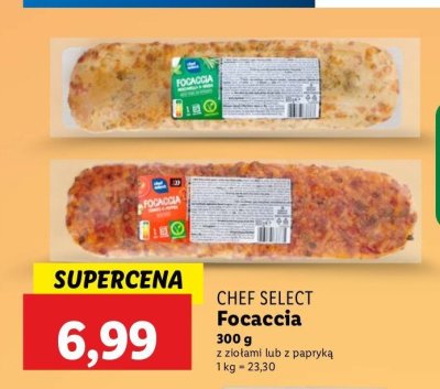 Focaccia z papryką i pomidorami Chef select promocja