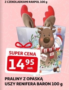 Praliny z opask膮 uszy renifera Baron promocja