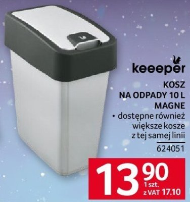 Kosz Keeeper na odpady 10 l Magne promocja w Selgros