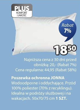 Poszewka ochronna JONNA 50x70/75 cm promocja w Jysk