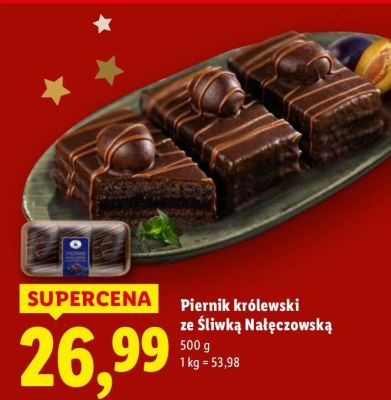 Piernik królewski ze śliwką nałęczowską promocja w Lidl