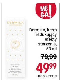 Krem redukujący efekty starzenia na noc DERMIKA LUXURY CERAMIDES promocja