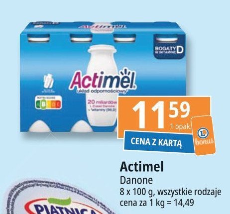 Jogurt classic Danone actimel promocja