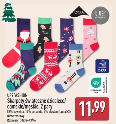 Skarpety świąteczne dziecięce 2 pary promocja w Aldi