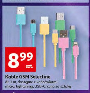 Kabel usb-c 3a 1m Selecline promocja