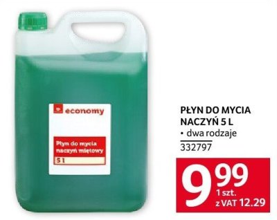 Płyn do mycia naczyń 5L + dwa rodzaje economy promocja w Selgros