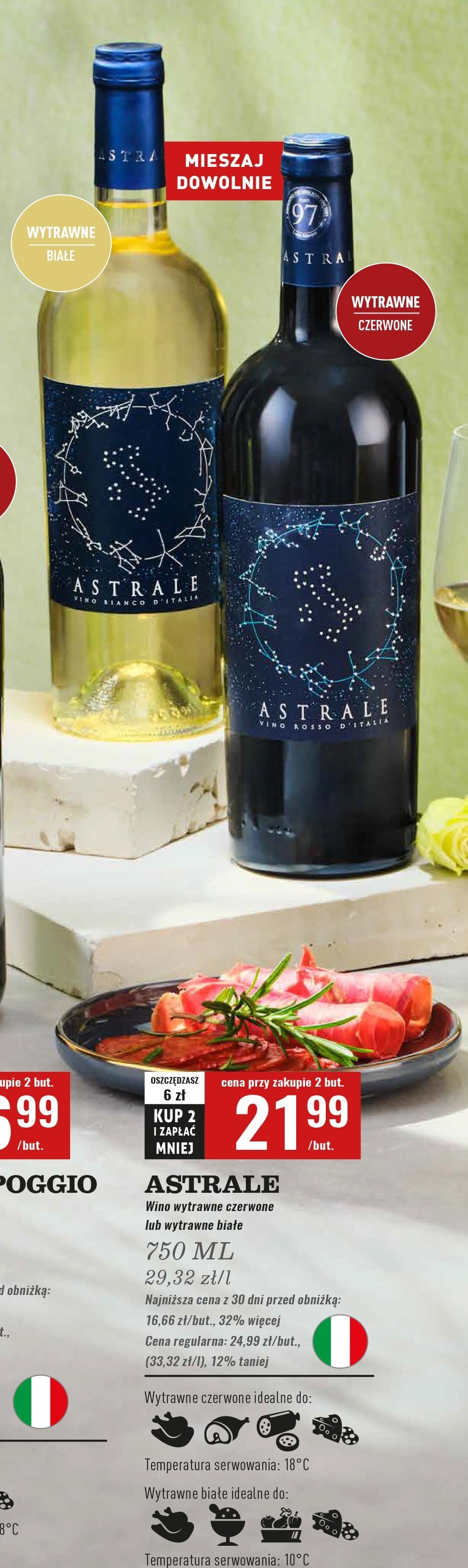 Wino Astrale dry promocja