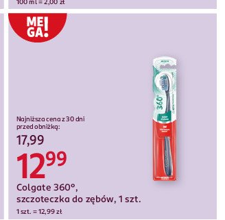 Szczoteczka do zębów interdental miękka Colgate 360 promocja w Rossmann