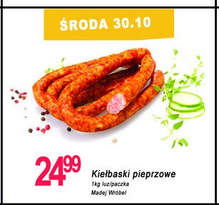 Kiełbaski pieprzowe Madej & wróbel promocja