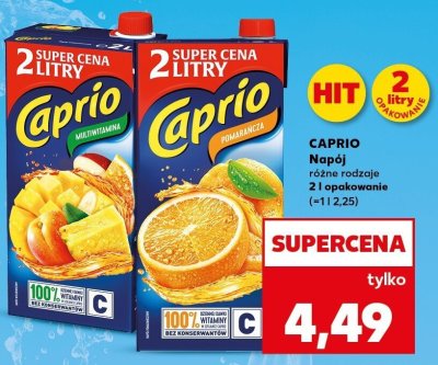 Napój różne rodzaje promocja w Kaufland