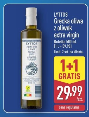 Oliwa grecka z oliwek extra virgin  promocja w Aldi