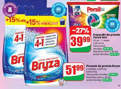 Proszek do prania Bryza do koloru promocja w Dino