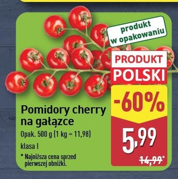 Pomidory cherry gałązka promocja w TOPAZ