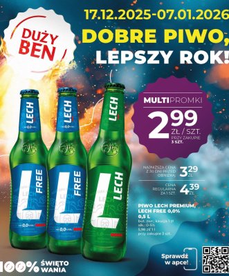 Piwo Lech Free 0,0% 0,5 L promocja w Duży Ben