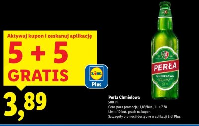 Piwo Perła Chmielowa promocja w Lidl