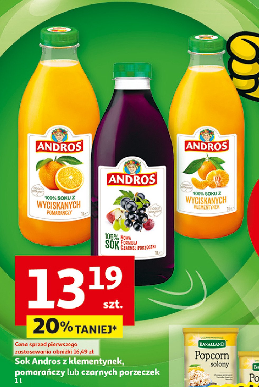 Sok klementynka Andros promocja