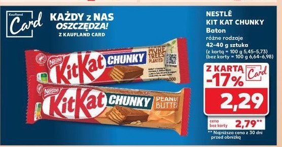 Baton Kitkat chunky peanut butter promocja