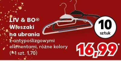 Wieszaki na ubrania LIV & BO promocja w Kaufland