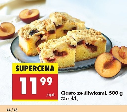 Ciasto ze śliwką promocja w Biedronka