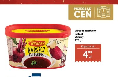 Barszcz czerwony instant Winiary promocja w Biedronka