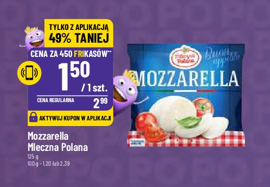 Mozzarella Mleczna polana promocja