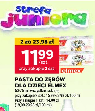 Pasta dla dzieci Elmex promocja