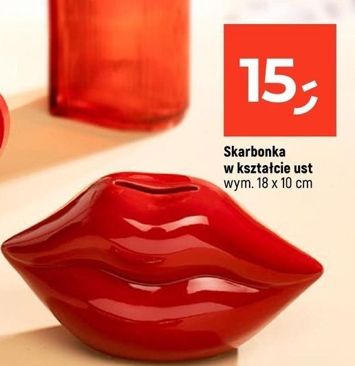 Skarbonka w kształcie ust promocja w Dealz