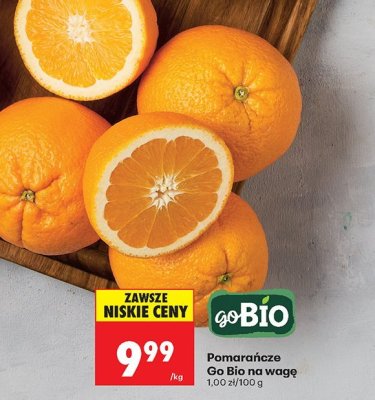 Pomarańcze na wagę promocja w Biedronka