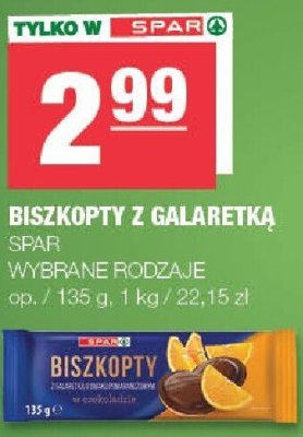 Biszkopty z galaretką SPAR wybrane rodzaje promocja w SPAR