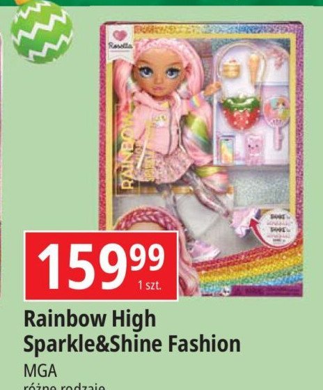 Lalka sparkle i shine rainbow high promocja