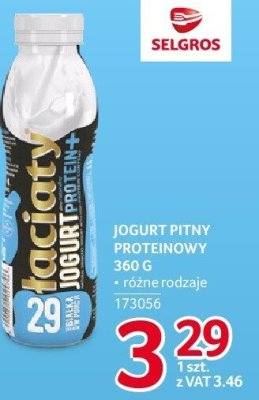 Jogurt pitny proteinowy różne rodzaje promocja w Selgros