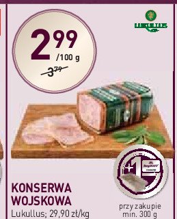 Konserwa wojskowa Lukullus promocja