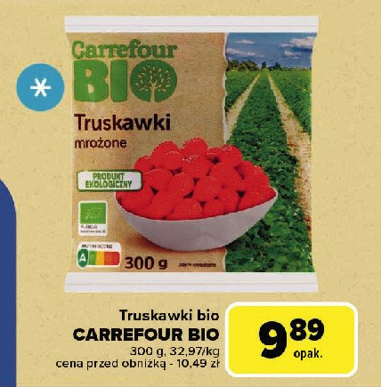 Truskawki Carrefour bio promocja