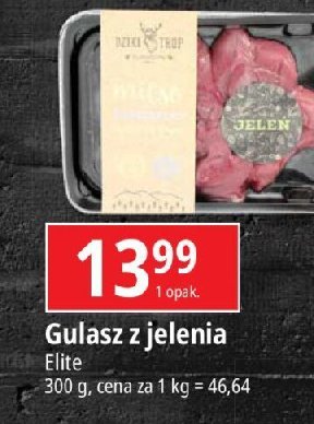 Gulasz z jelenia Dziki trop promocja