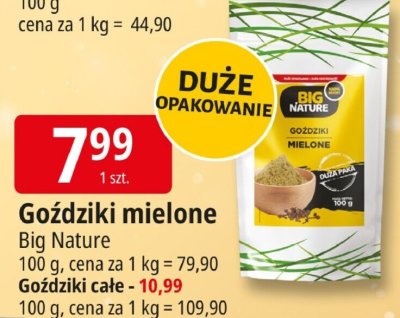 Goździki mielone Big Nature promocja w Leclerc